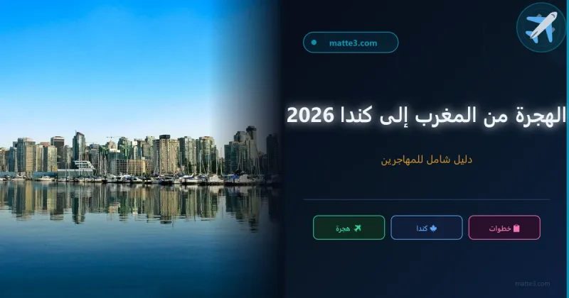 كيف أهاجر إلى كندا من المغرب 2026 - دليل مغربي خطوة بخطوة